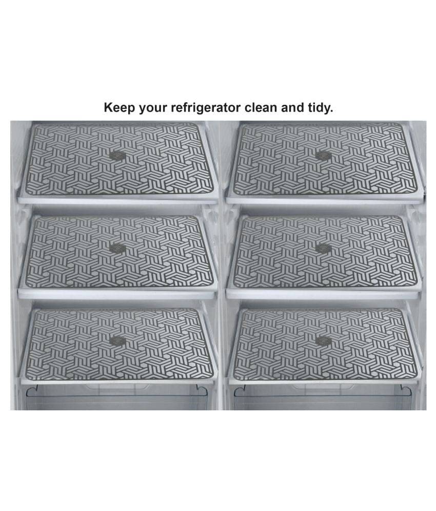 E-Retailer Set of 6 PVC Gray Fridge Mats E-Retailer Set of 6 PVC Gray Fridge Mats