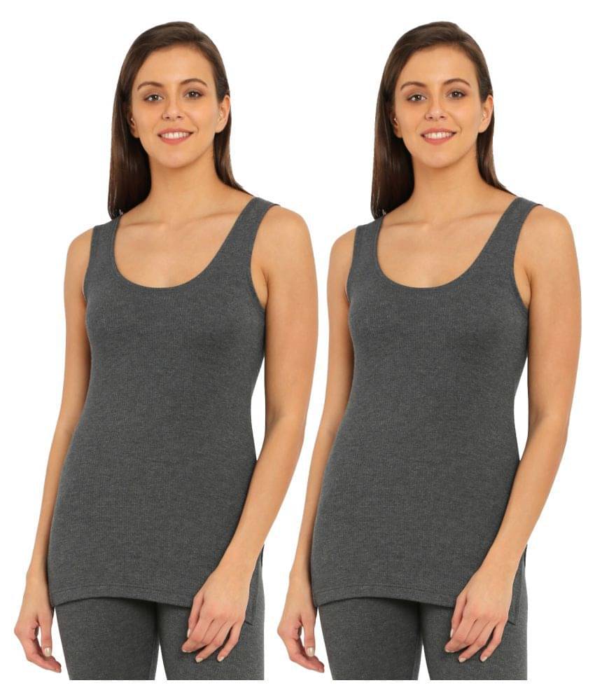 Jockey Cotton Topwear - Grey Jockey Cotton Topwear - Grey