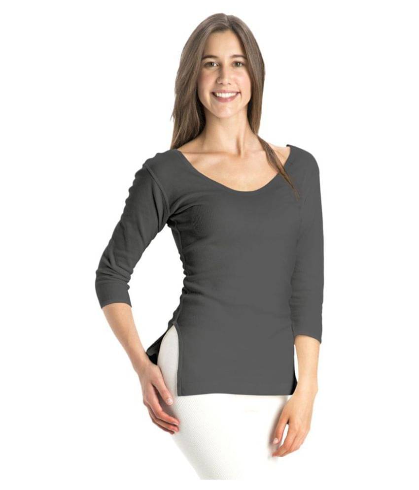 Jockey Cotton Topwear - Grey Jockey Cotton Topwear - Grey