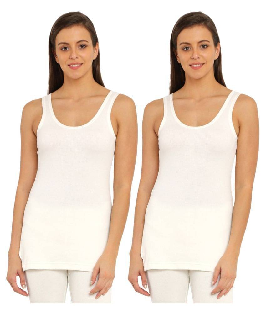 Jockey Cotton Topwear - White Jockey Cotton Topwear - White
