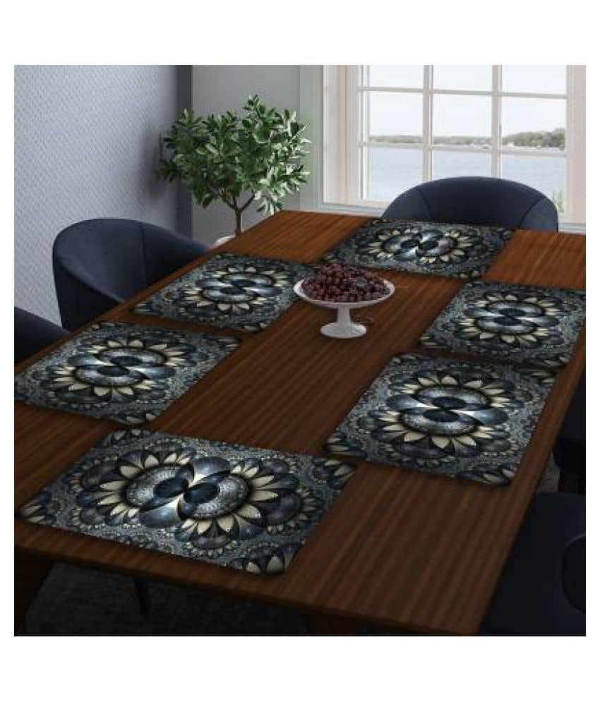 CreadCraft Set of 6 PVC Table Mats