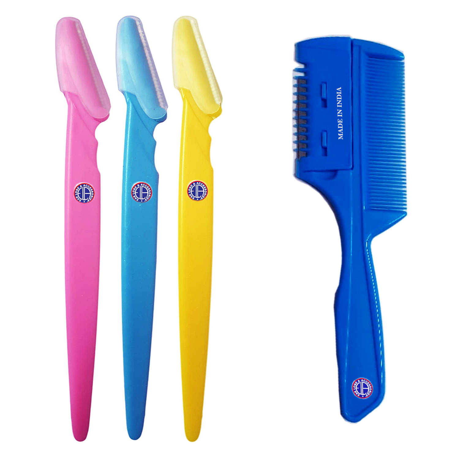     			Ear Lobe & Accessories Combo-8924 & Razor 3pcs Facial Kit g