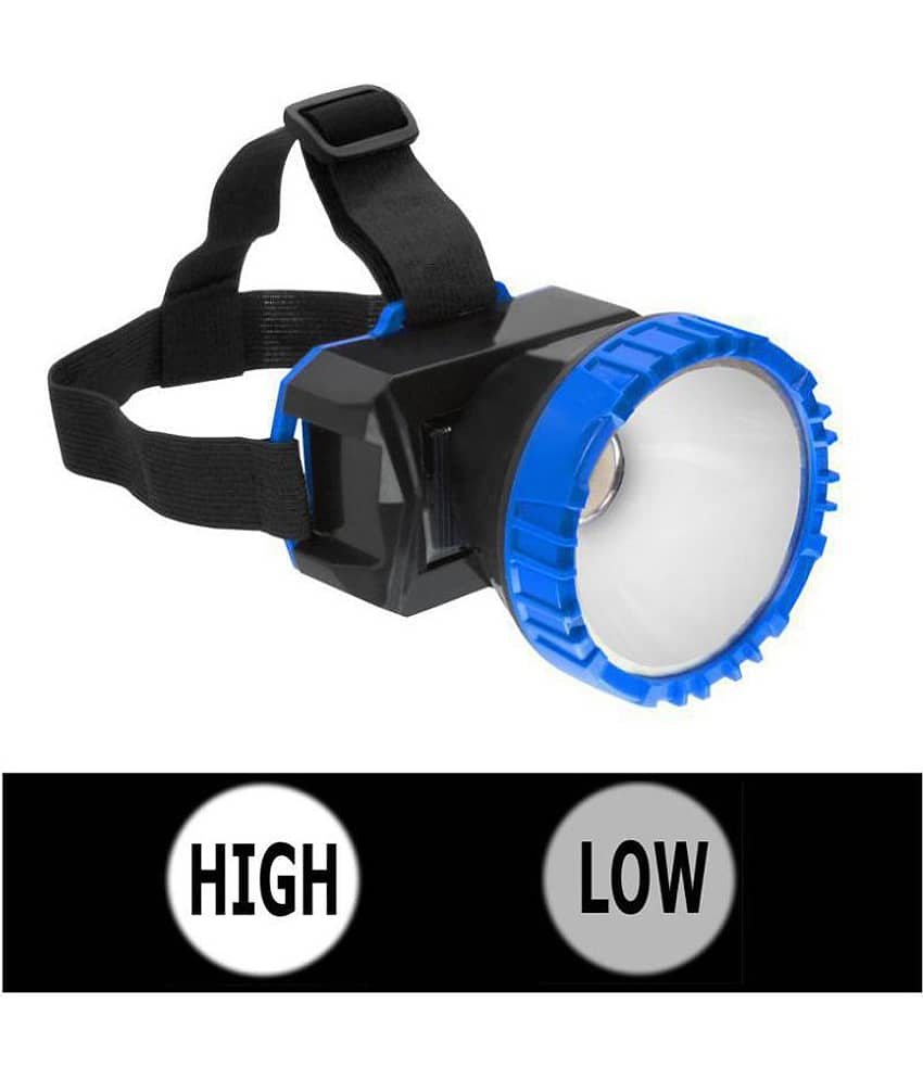 Rechargeable 1 Big Led Ultra Bright Headlamp Headlight Head Lamp Torch Flashlight - Sports and Fitness Equipment | Buy online on ZillyBuy