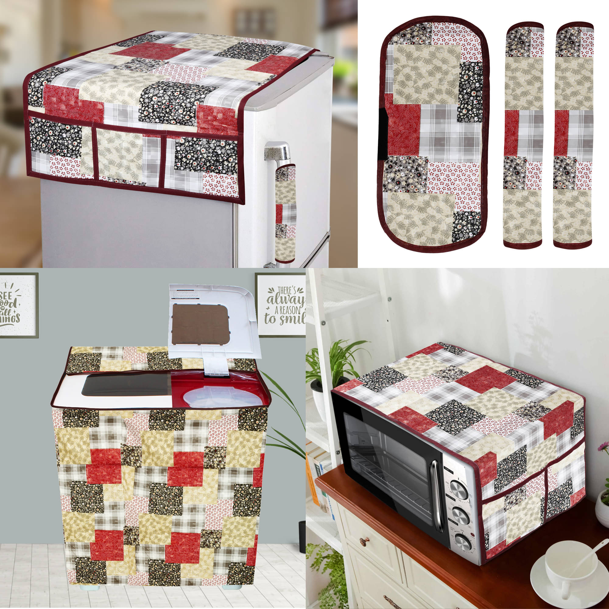     			E-Retailer Set of 6 PVC Multi Fridge Top Cover