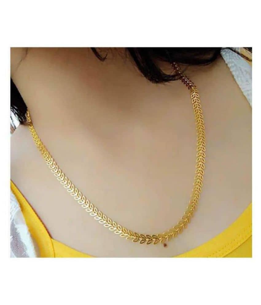 Jewar Mandi Gold Plated Chain ( Set of 1 )