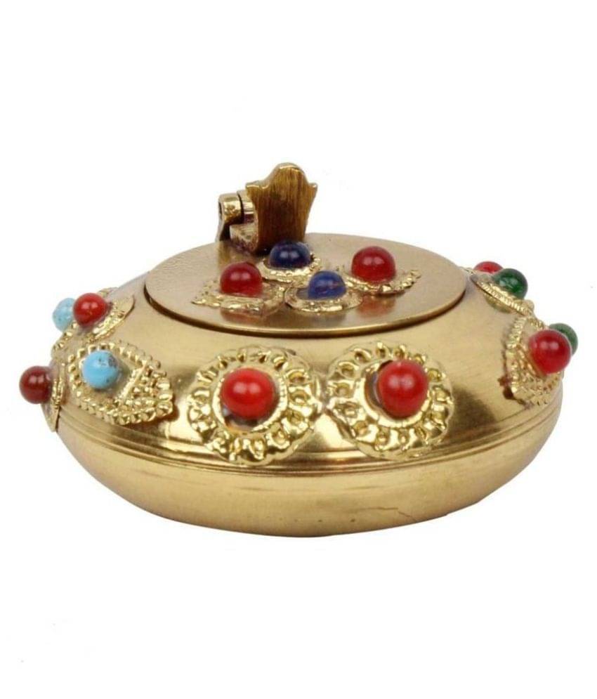 NAVCreation Multicolour Brass Handicraft Showpiece - Pack of 1 NAVCreation Multicolour Brass Handicraft Showpiece - Pack of 1