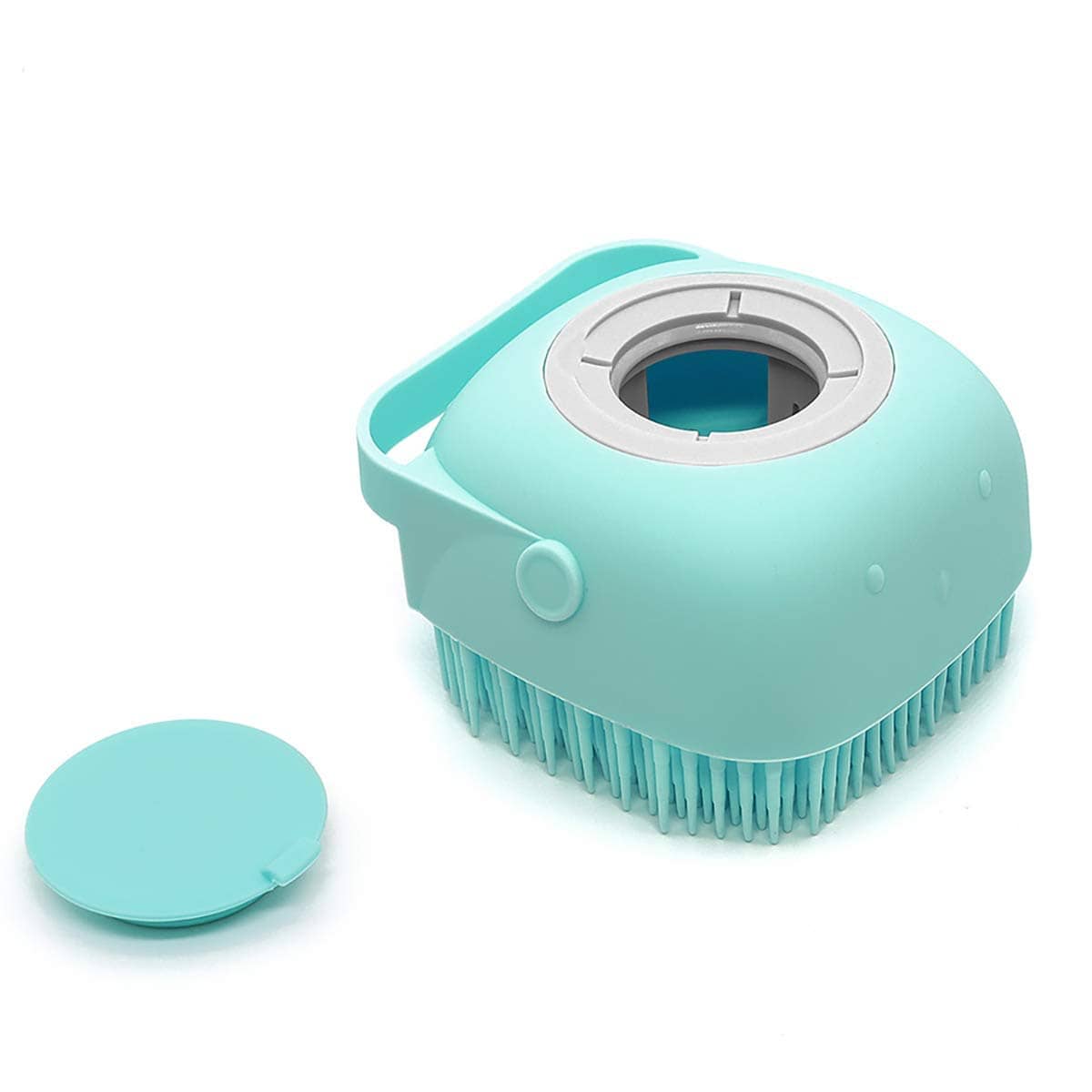 sell4you Silicone body scrubber Soft Bath Body Brush Short Handle Body Brush - Body Care - Loofah and Other Tools | Buy online on ZillyBuy