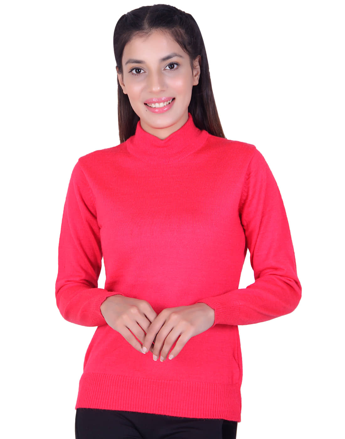Ogarti Pink High Neck Sweater Single