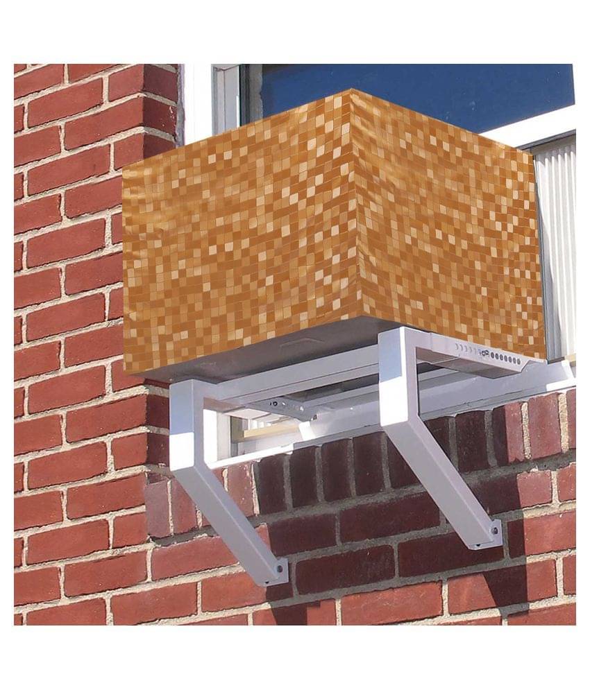     			E-Retailer Single PVC Orange AC Cover for 1.5 Ton Window AC