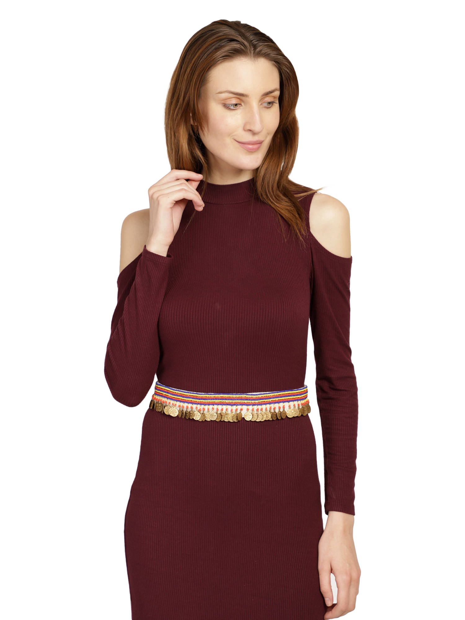     			Anekaant Multi Fabric Party Belt