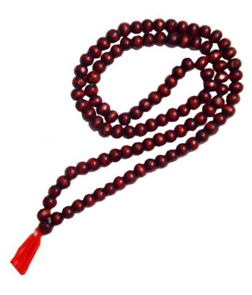     			DvR ClicK 100% Original and Natural Red sandalwood (Lal chandan) mala 108+1 Beads
