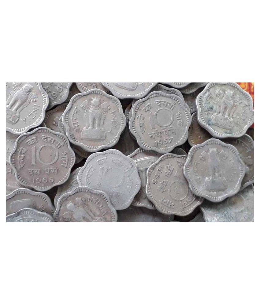     			MANMAI - Mixed Years - India 10 Numismatic Coins
