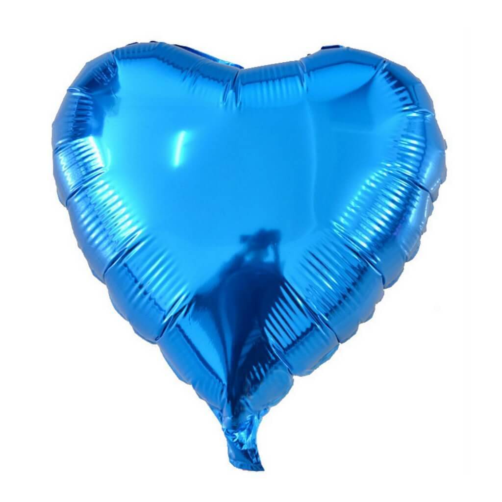     			Blooms Mall Heartbeat Heart shape Foil Balloon ( Blue)