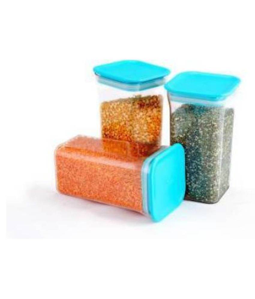 Analog kitchenware Grocery,Dal,Pasta Polyproplene Food Container Set of 3 1100 mL Analog kitchenware Grocery,Dal,Pasta Polyproplene Food Container Set of 3 1100 mL