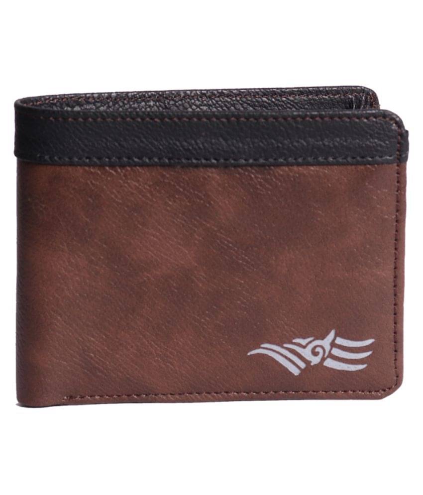     			DARK ROMANCE Faux Leather Brown Formal Regular Wallet