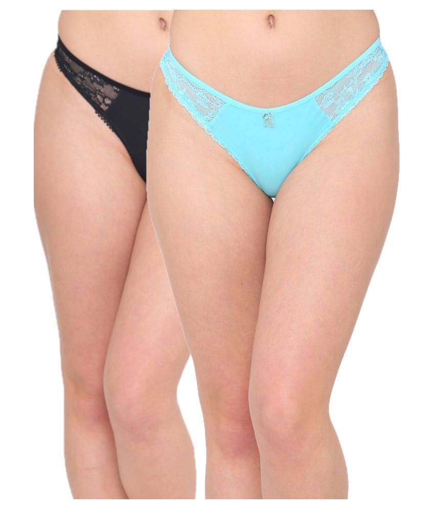     			N-Gal Pack of 2 Polyester Women's Bikini Panties ( Multi Color )