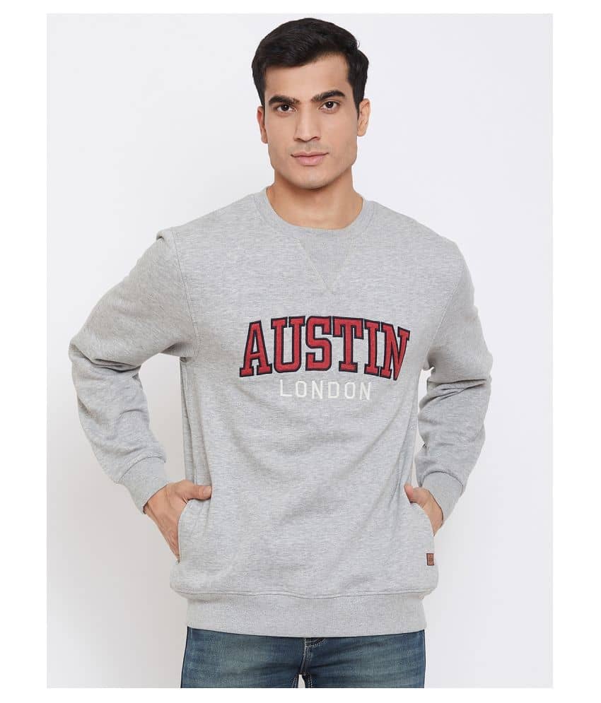 AUSTIN WOOD Grey Sweatshirt