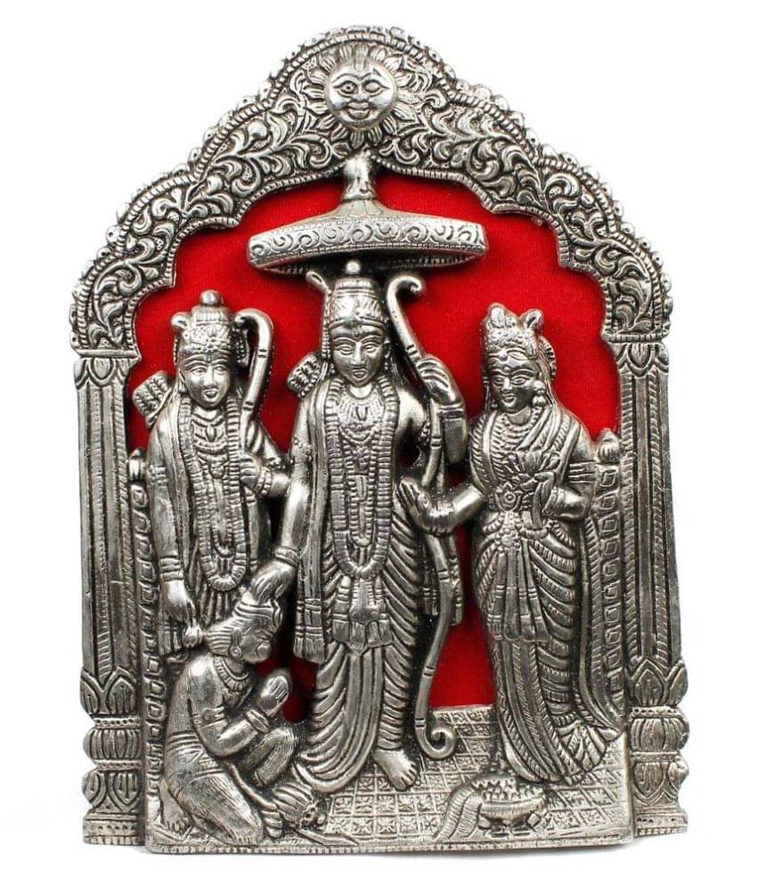 Laxmi Collection Multicolour White Metal Figurines - Pack of 1 Laxmi Collection Multicolour White Metal Figurines - Pack of 1