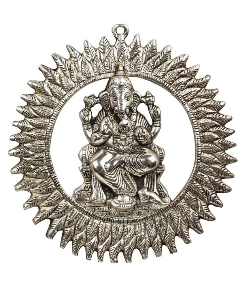 Laxmi Collection Multicolour White Metal Figurines - Pack of 1 Laxmi Collection Multicolour White Metal Figurines - Pack of 1