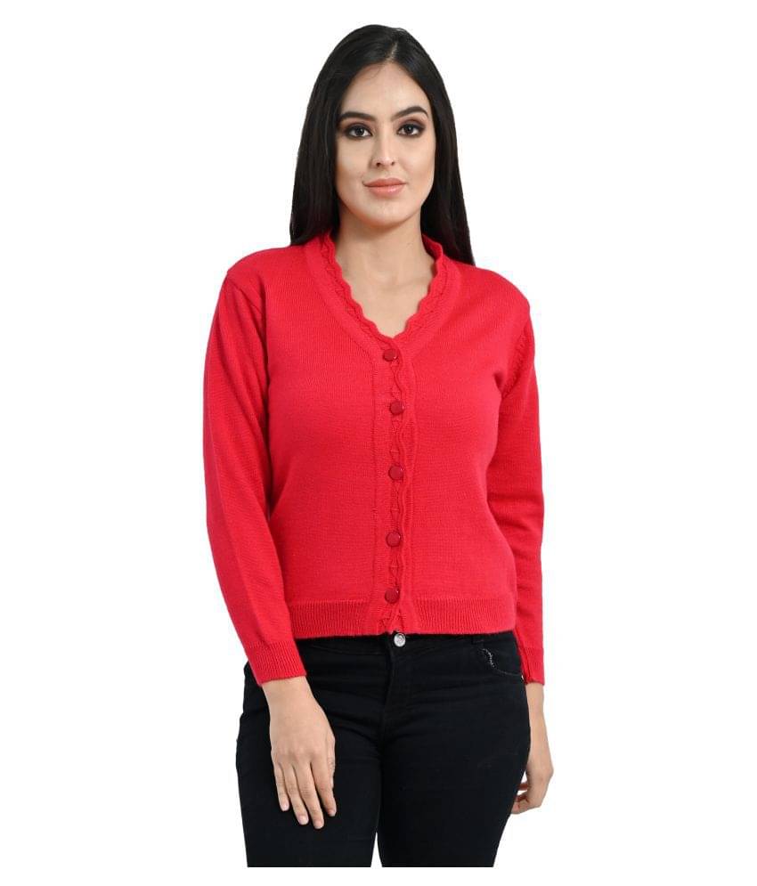 Ogarti Women Acrylic Round Neck Pullover ( Pink ) Ogarti Women Acrylic Round Neck Pullover ( Pink )