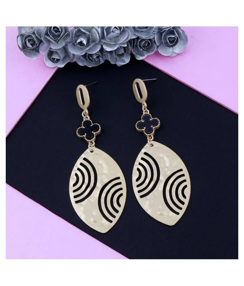 Silver Shine Gold Plated Elegant Party wear Drop Earring For Girls And Women Jewellery - Earrings | Buy online on ZillyBuy