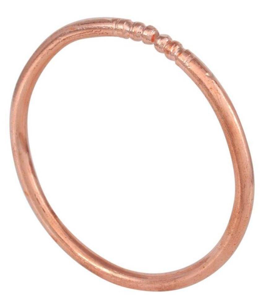     			Copper Tube Design Open Ended Adjustable Kada Bangle