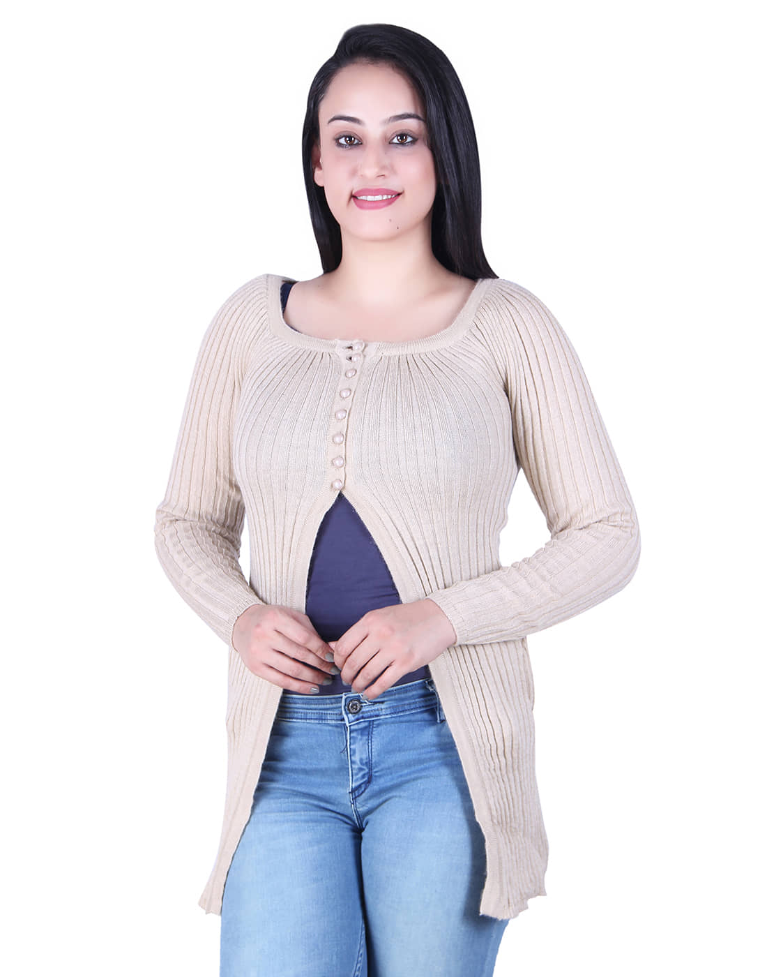 Ogarti Woollen Shrugs - Beige