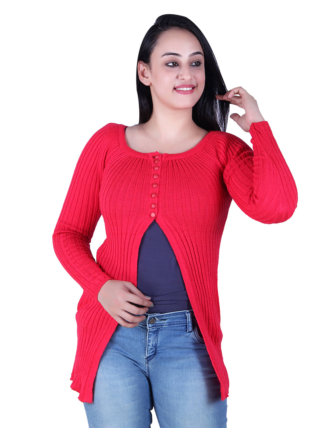 Ogarti Woollen Shrugs - Pink
