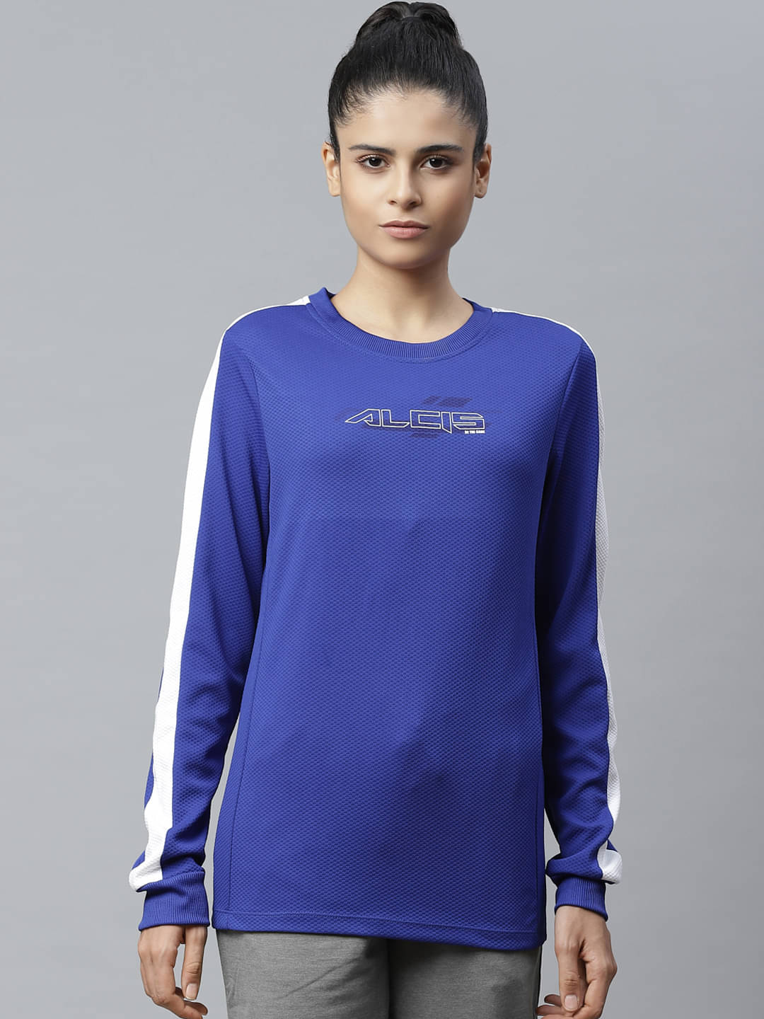     			Alcis - Blue Polyester Women's Sweatshirt