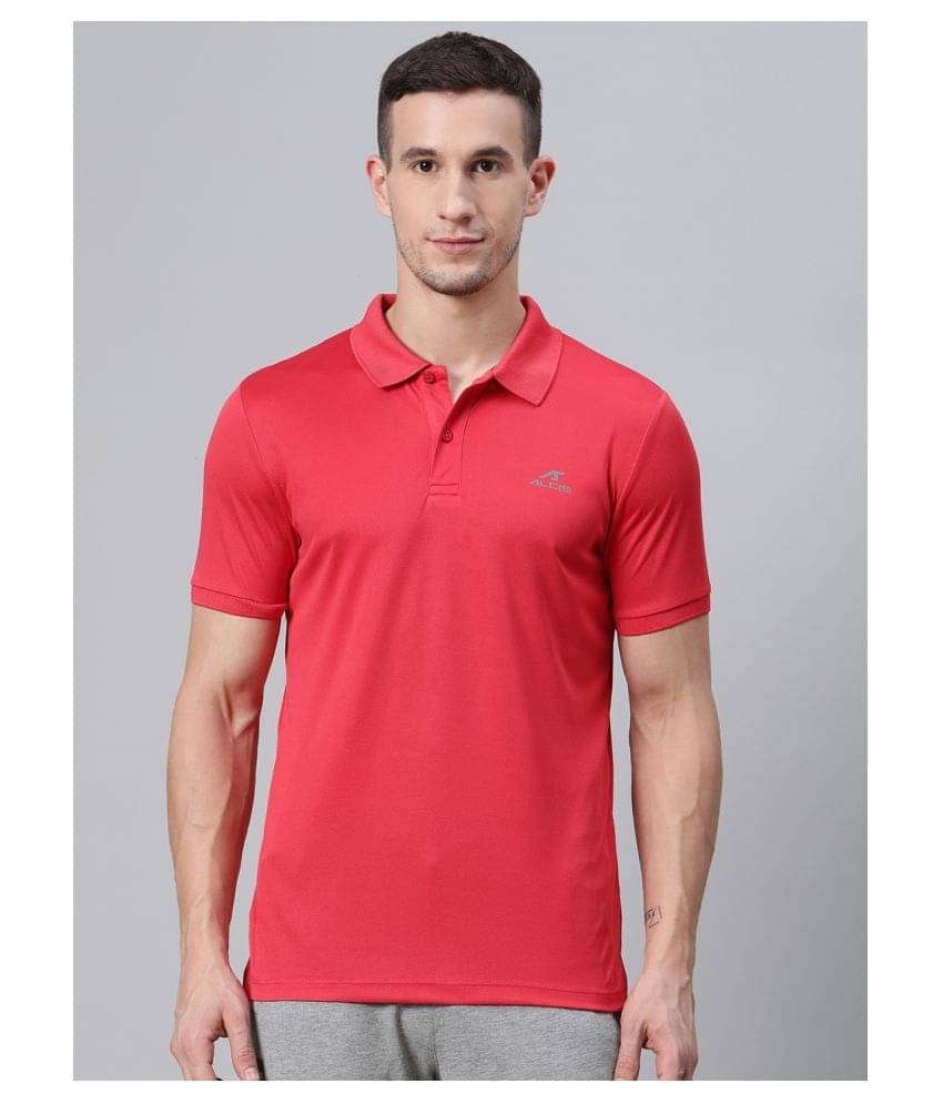 Alcis - Red Polyester Regular Fit Men's Sports Polo T-Shirt ( Pack of 1 ) Alcis - Red Polyester Regular Fit Men's Sports Polo T-Shirt ( Pack of 1 )