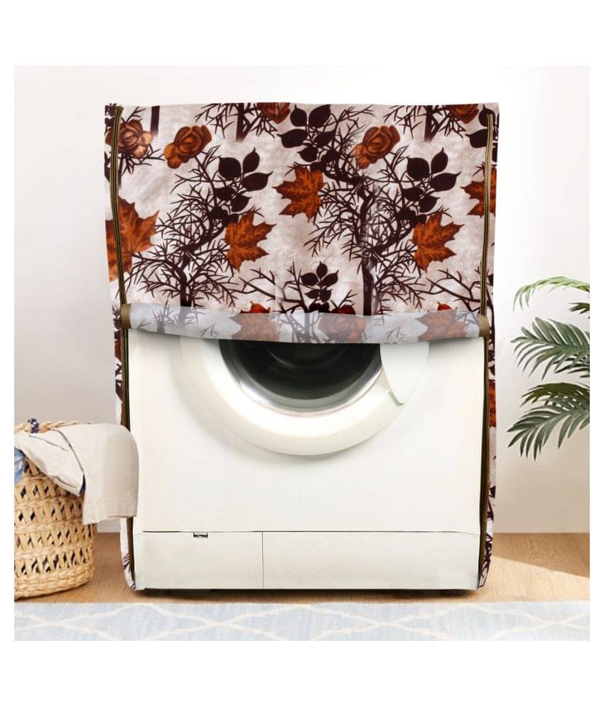 E-Retailer Single Polyester Brown Washing Machine Cover for Universal Front Load     			E-Retailer Single Polyester Brown Washing Machine Cover for Universal Front Load