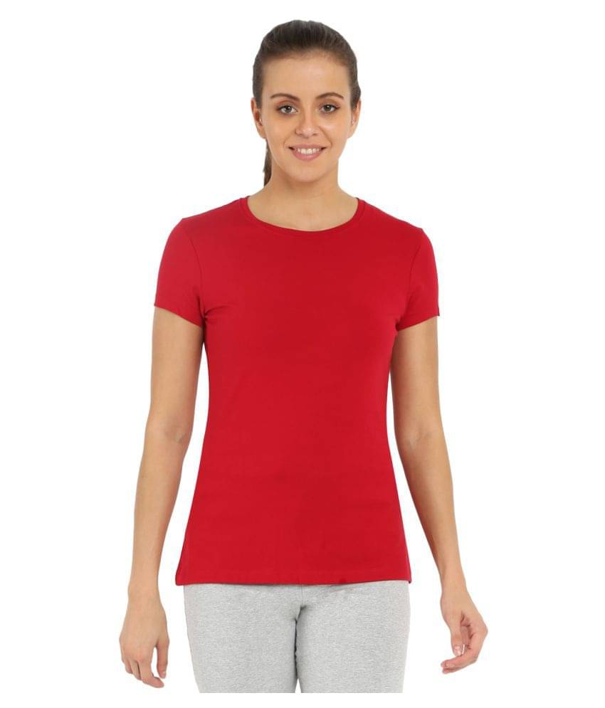     			Jockey Cotton Night T-Shirt - Red