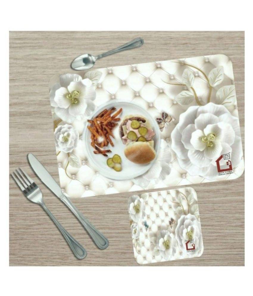 Revexo Set of 6 PVC Table Mats & Coasters Revexo Set of 6 PVC Table Mats & Coasters