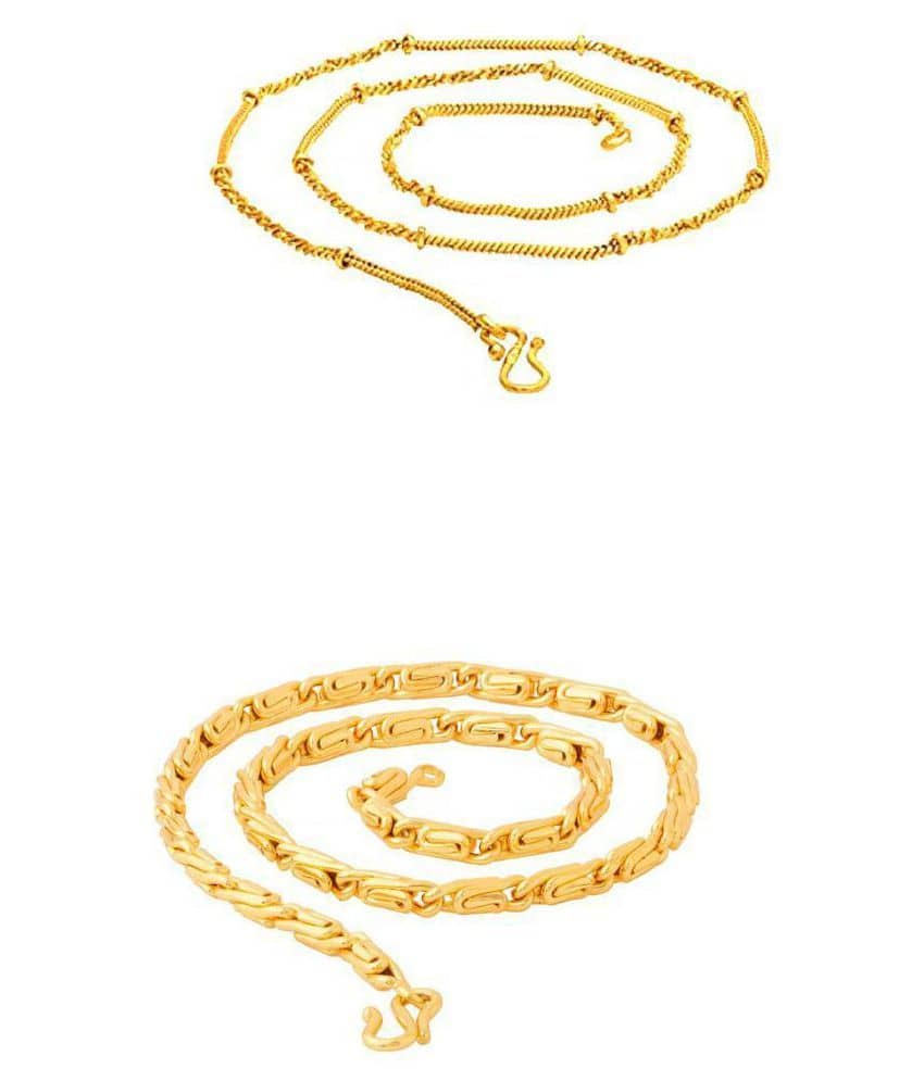 shankhraj mall Gold Plated Chain ( Set of 1 )