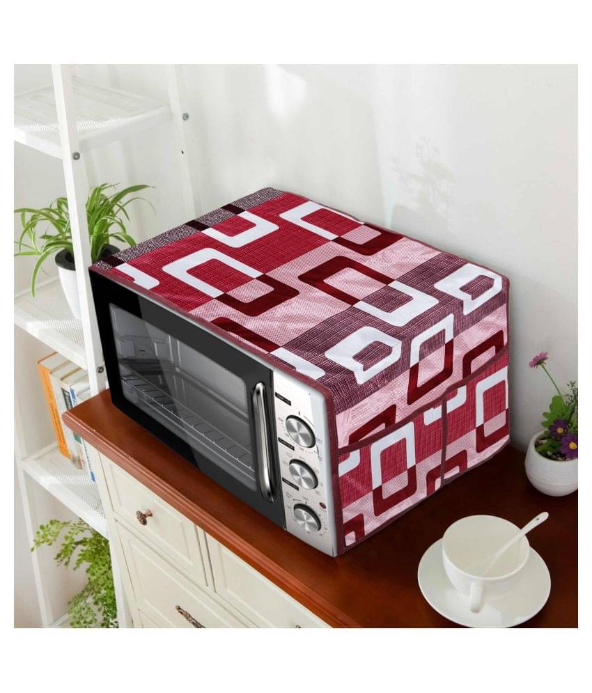 E-Retailer Single Polyester Purple Microwave Oven Cover - E-Retailer Single Polyester Purple Microwave Oven Cover -