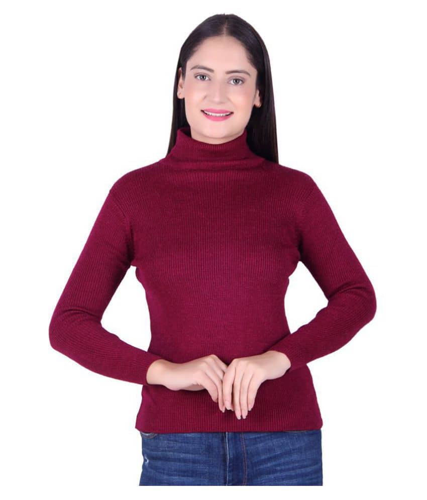 Ogarti Acrylic Maroon Pullovers
