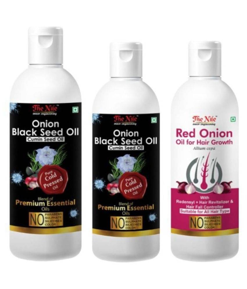 The Nile Onion Blackseed 200 Ml +100 ML(300 ML) + Red Onion 100 ML 400 mL Pack of 3 The Nile Onion Blackseed 200 Ml +100 ML(300 ML) + Red Onion 100 ML 400 mL Pack of 3