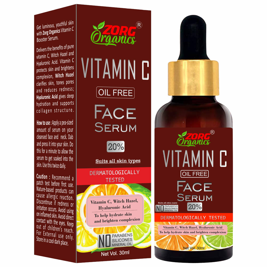 Zorg Organics Vitamin C Serum - Anti Wrinkle & Anti Ageing Face Serum Face Serum 30 mL     			Zorg Organics Vitamin C Serum - Anti Wrinkle & Anti Ageing Face Serum Face Serum 30 mL