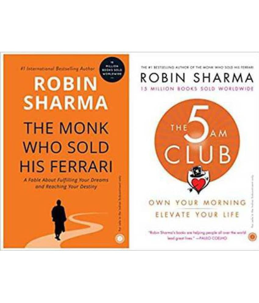 COMBO OF 2 Books, The 5 AM Club: Own Your Morning, Elevate Your Life+The Monk Who Sold His Ferrari (Paperback, Robin Sharma) - Stationery | Buy online on ZillyBuy