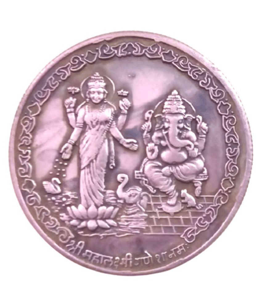     			SHREE GANESH LAXMI JI TEMPLE TOKEN ONE ANNA COIN