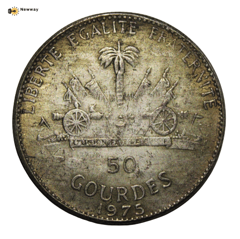     			50 Gourdes 1974 - Holy Year Republique D Haiti Extremely Rare Coin