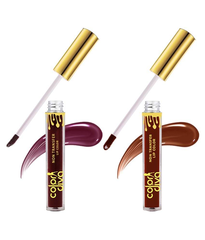     			Color Diva Non Transfer Matte Liquid Lipstick LL501-101-104 Multi 6 mL