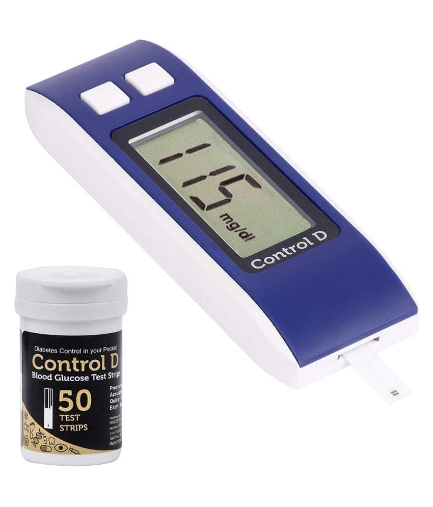 Control D Blood Glucose Monitor(Pack of 50 Strips, Black) Control D Blood Glucose Monitor(Pack of 50 Strips, Black)