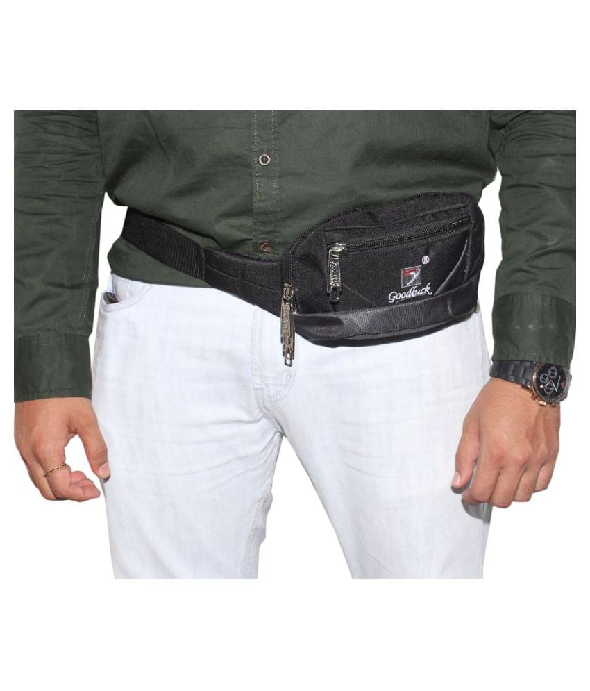     			Goodluck Polyester Black Pouch