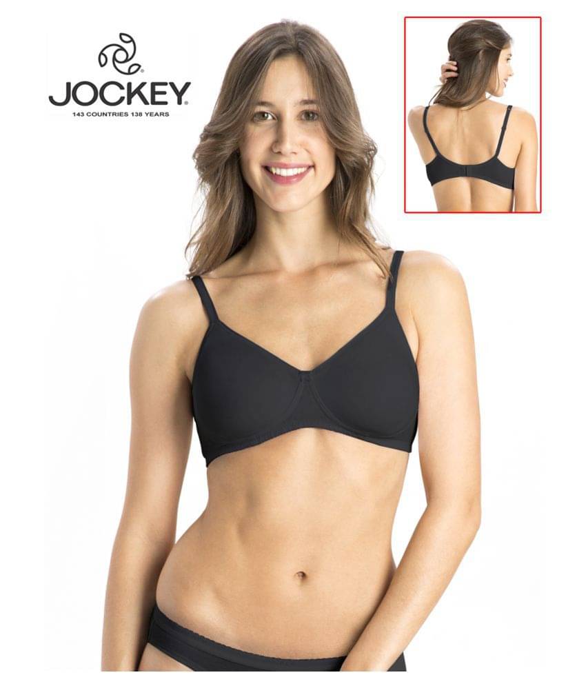     			Jockey Cotton Lycra Shaping Bra - Black