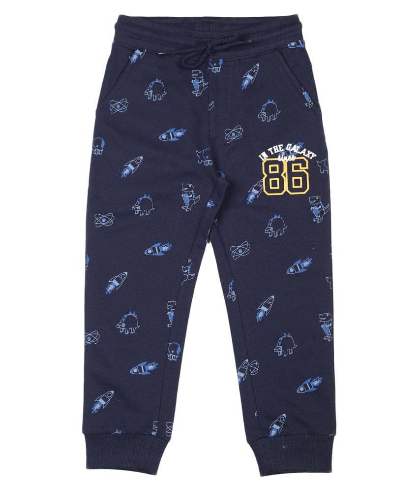     			PLUM TREE Pack of 1 Boys Cotton Trackpant ( Navy )