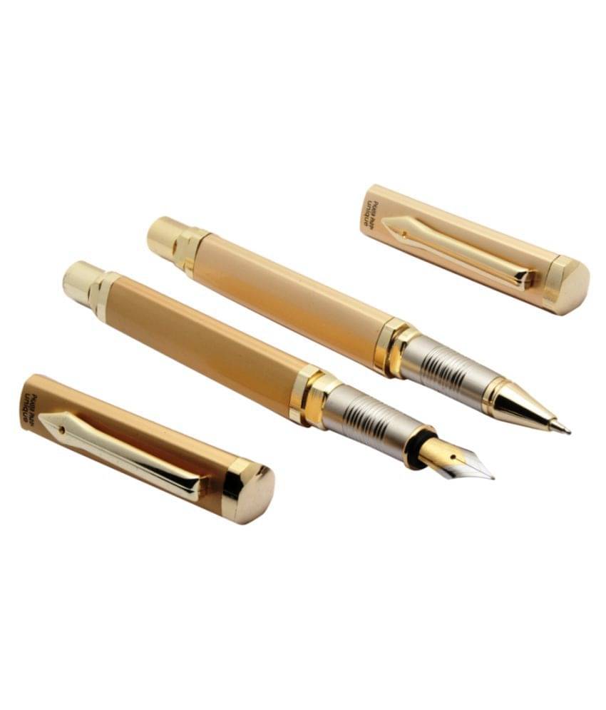     			Srpc - Gold Medium Line Fountain Pen (Pack of 2)