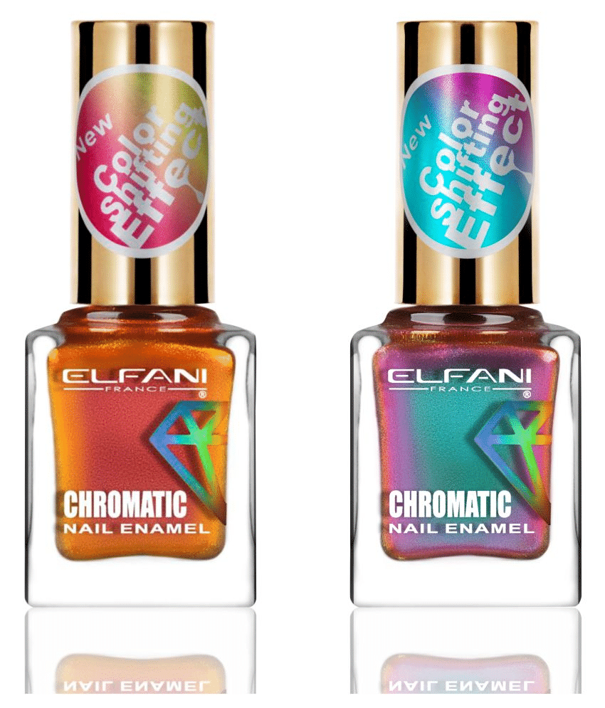 Elfani Nail Polish Multi Multichrome Pack of 2 18 mL Elfani Nail Polish Multi Multichrome Pack of 2 18 mL