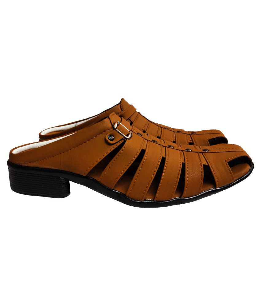 RAGE GAZE - Beige  Men's Sandals