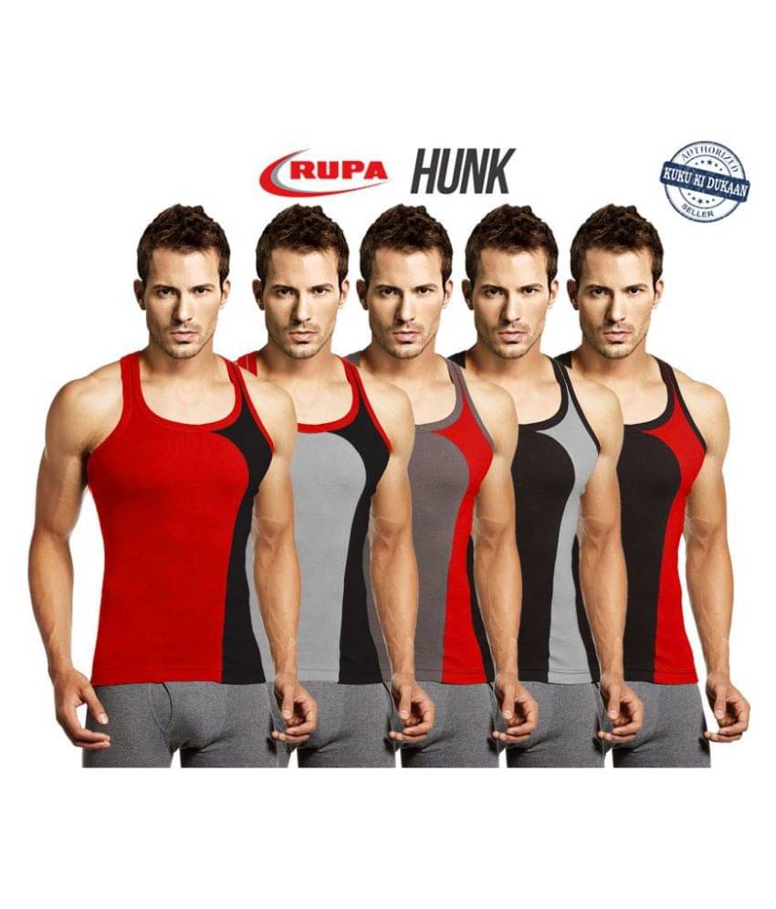 Rupa Multi Sleeveless Vests Pack of 5 Rupa Multi Sleeveless Vests Pack of 5